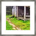 Cabin At The Top Of Mt Le Conte Framed Print