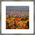 Cabin In Vermont Fall Colors Framed Print