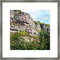 Cable Car In Chiatura Framed Print