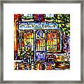 Cafe Au Vieux Paris D'arcole Framed Print