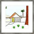 Californian Eichler House Exterior Framed Print