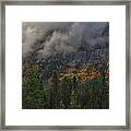Canadian Rockies Autumn Mountain Light Framed Print