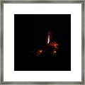 Candle In The Night Framed Print
