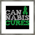 Cannabis Cures Thc 420 Cbd Framed Print