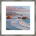 Cannon Beach Sunset Framed Print