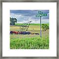 Capehart And 96 St - Nebraska Framed Print