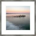 Capitola Wharf Pier At Sunset Photo Framed Print