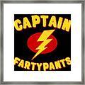 Captain Fartypants Funny Fart Framed Print