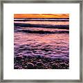 Carlsbad Rocky Sunset Framed Print