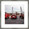 Cars On Route 66 In Galena Kansas Framed Print