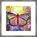 Cartoon Monarch Butterfly Framed Print