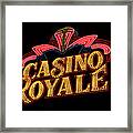 Casino Royale Sign Framed Print