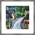 Castle Combe View From Town Square Framed Print
