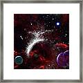 Cataclysm Of Planets Framed Print