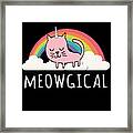 Cats Are Meowgical Framed Print
