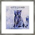 Cat's Lovers  - 01c519d Framed Print