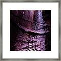Cave Subterrainean Waterfall 001 Framed Print