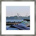 Cedar Point From Marina 8444 Framed Print