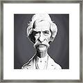 Celebrity Sunday - Mark Twain Framed Print