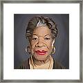 Celebrity Sunday - Maya Angelou Framed Print