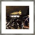 Cemetery Of Cars For His Recycling I Dress In The Night Framed Print