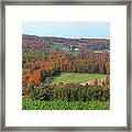 Central New York In The Fall Framed Print