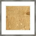 Chacoan Petrogylphs Framed Print