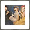 Champagne And Girlfriends Framed Print