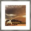 Chapel In The Storm Framed Print
