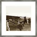 Charles Lindbergh Entering Special Enclosure At San Francisco's  1927 Framed Print