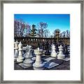 Chess On The Lawn Framed Print