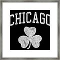 Chicago Irish Shamrock Framed Print