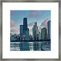Chicago Lakefront Dusk Framed Print