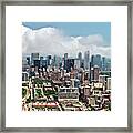Chicago Skyline Aerial View Framed Print