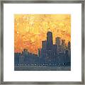 Chicago Sunset Framed Print