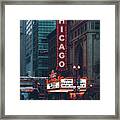 Chicago Theater Framed Print