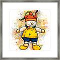 Children's Toy Painting, Clown Toy Framed Print