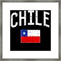 Chile Flag Framed Print