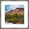 Chiricahua Mountains Snow Framed Print