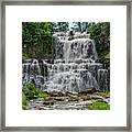 Chittenango Falls At Chittenango State Park In New York Framed Print