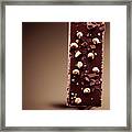 Chocolate Hazelnut Bar On End Framed Print