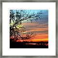 Choke Canyon Sunset No 8 Framed Print