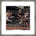 Chris Andersen, Joakim Noah, And D.j. Augustin Framed Print