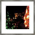 Christmas Behind The White House Framed Print