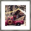 Christmas Eve Tree Farm Framed Print