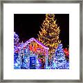 Christmas Illuminations In Van Dusen Gardens Framed Print