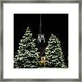 Christmas Time In Picturesque Stowe Vermont. Framed Print