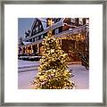 Christmas Tree And Crafts Inn #5520 Framed Print