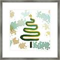 Christmas Tree With Gold Beads 2 Framed Print