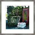 Christow Red Telephone Box Dartmoor Framed Print